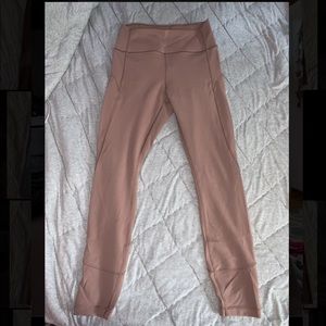 lululemon turn up the tension dusty rose 25’